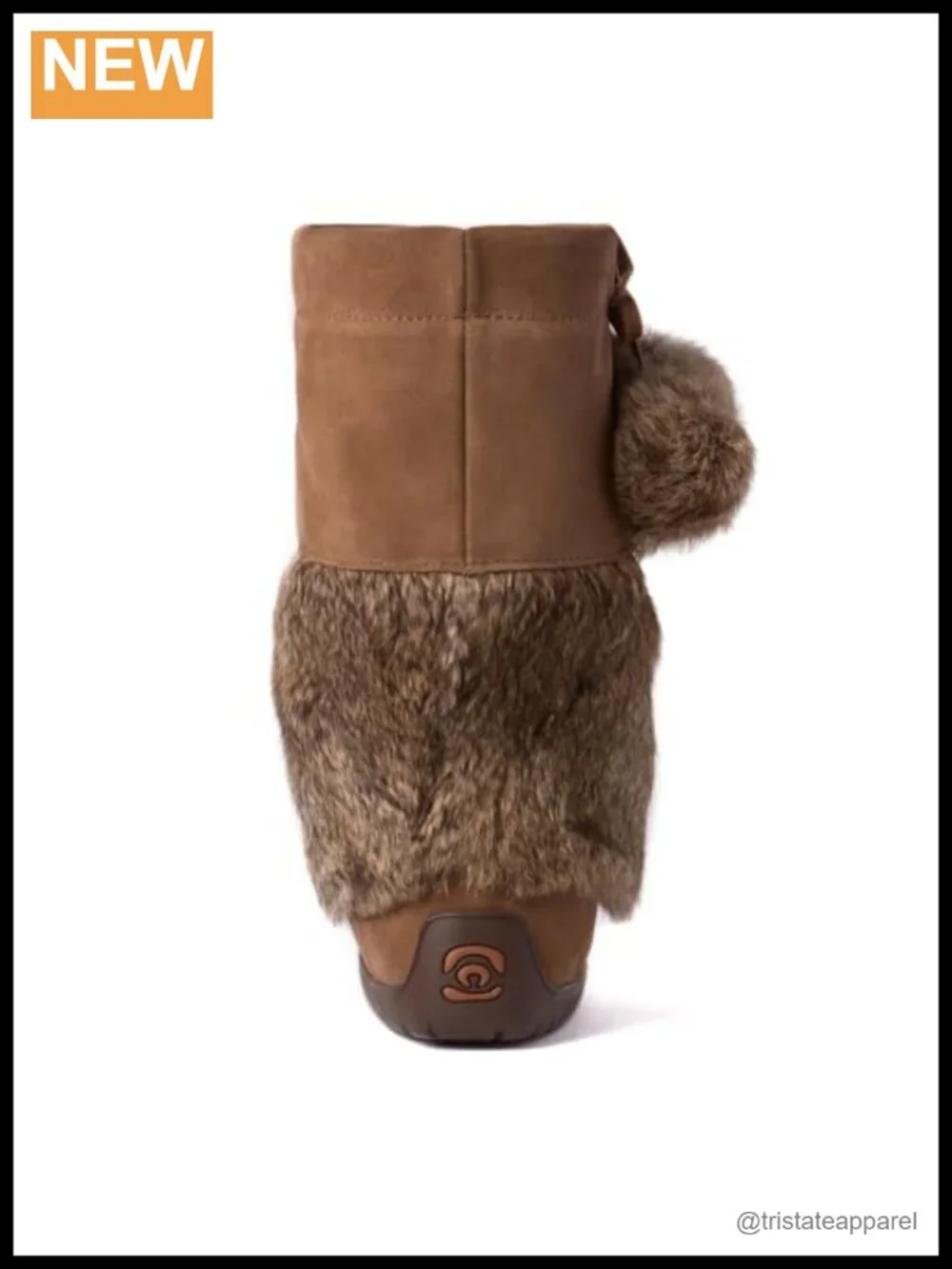 Waterproof Suede Snow Boots with Rabbit Fur Shearling Lining Winter